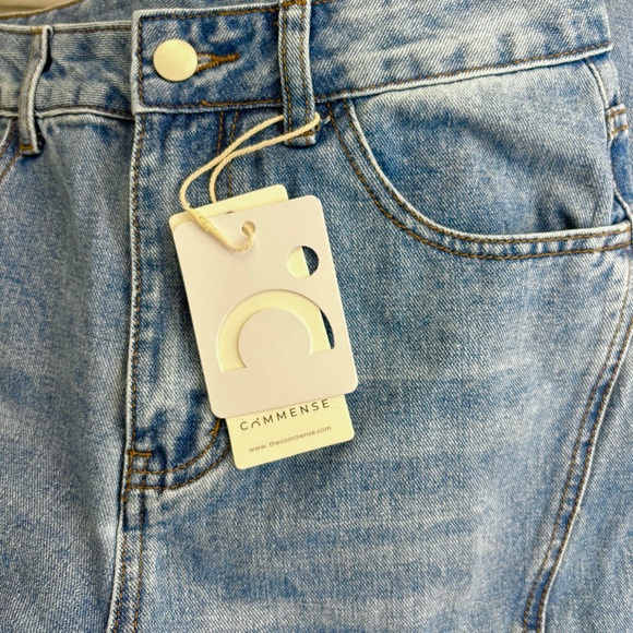 Commense Vintage High Waisted Straight Leg Jeans with Seam Details - Picture 11 of 11